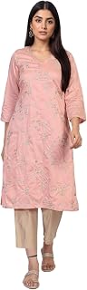 W for Woman Embroidery Sequined Straight Kurta