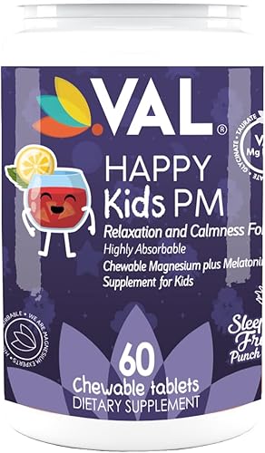 Miniatura 2 de VAL Melatonina Plus Magnesio Vitamina B6 Vitamina C Suplemento rutinario para la relajación y el sueño de los niños para niños más de 4 años, sin