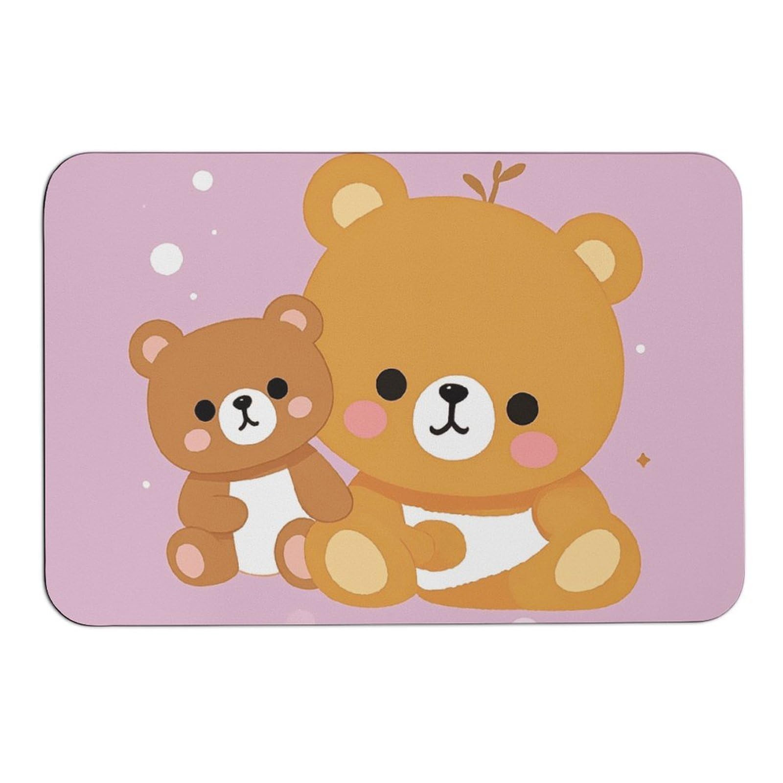 Tapis absorbant l'eau pour éviter les glissades avec ours mignon