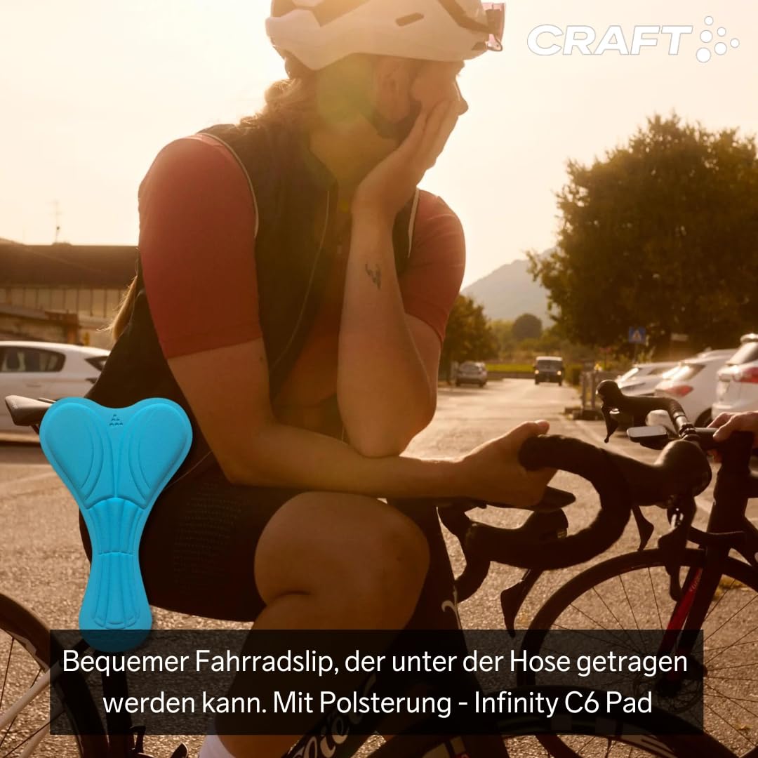 CRAFT Greatness Bike Hipster W, Radunterhose Damen Gepolstert, Damen Radsport Unterwäsche, Atmungsaktiv Radlerhose (Gr. XS-3XL)