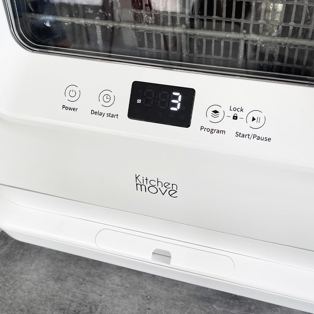 Mini lave vaisselle compact silencieux 3 couverts WASH CLEAN avec réservoir d'eau et écran LED