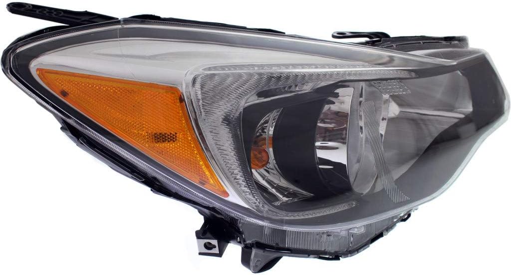 CarLights360: For 2012 2013 Subaru Impreza Headlight Assembly Passenger Side w/Bulbs Black Housing CAPA Certified For SU2503140