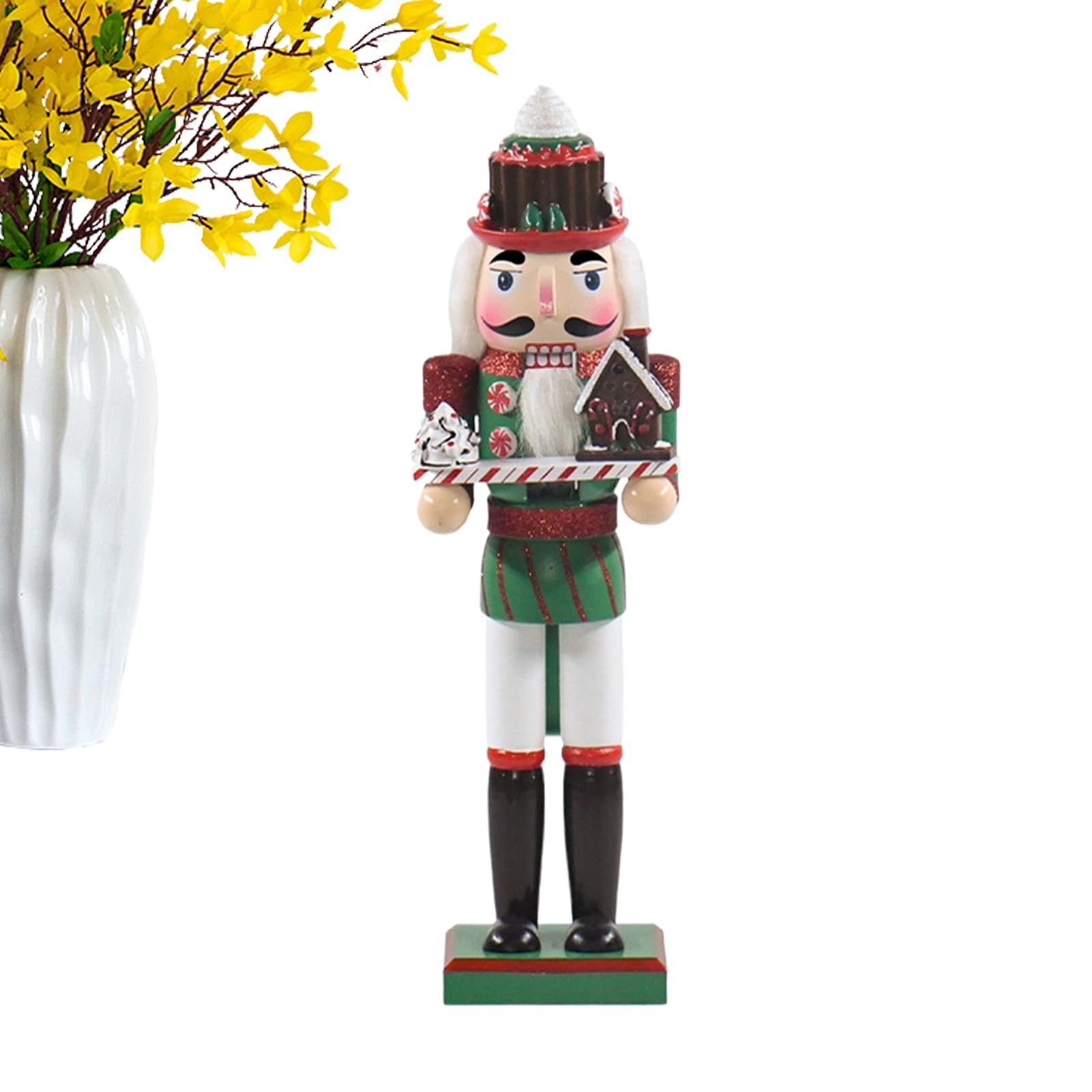 Figurine en bois de 35 cm Casse-noisette de Noël : une idée cadeau pour l'Action de grâces