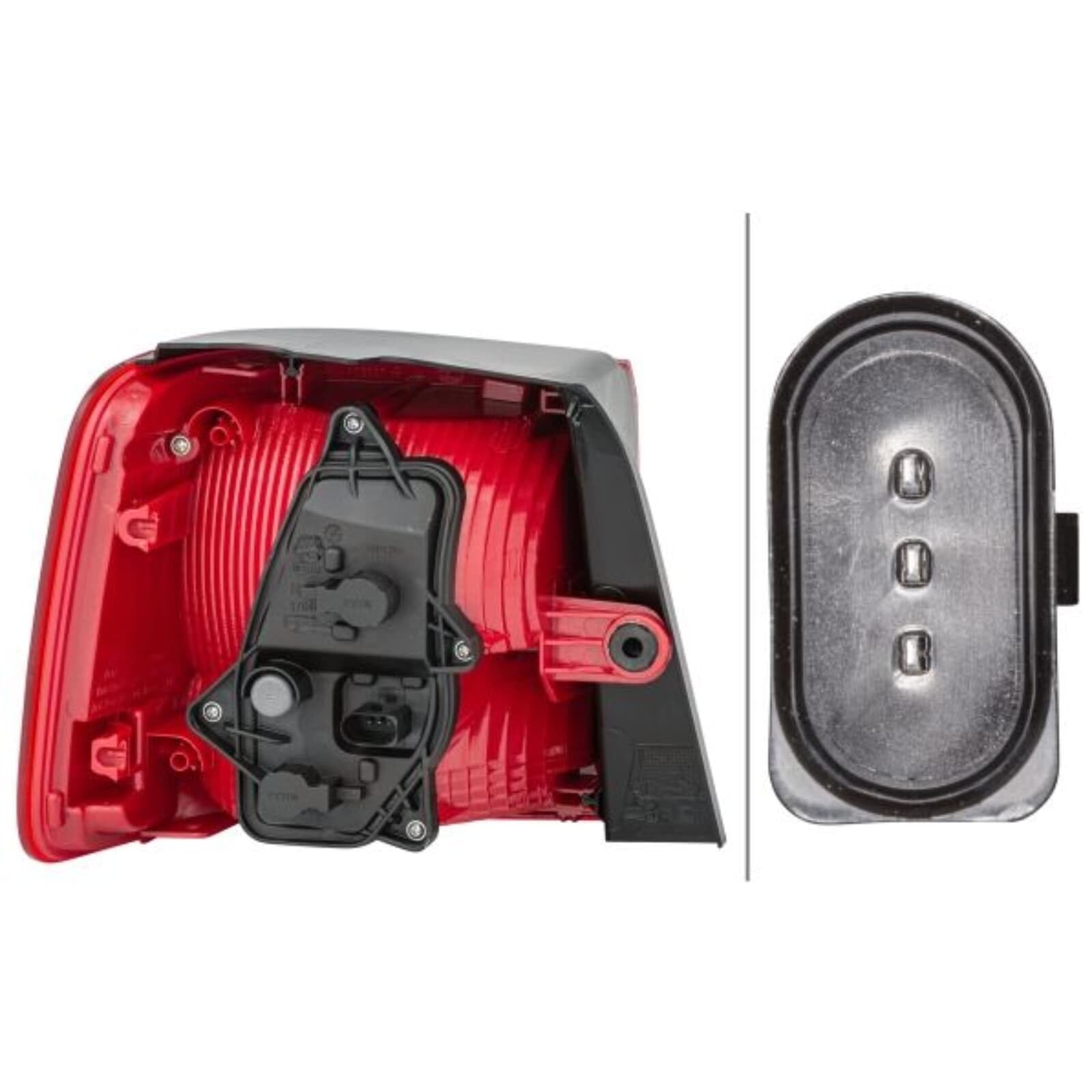 HELLA 2SD 010 468-101 Rückleuchte - weiß/rot - äusserer Teil