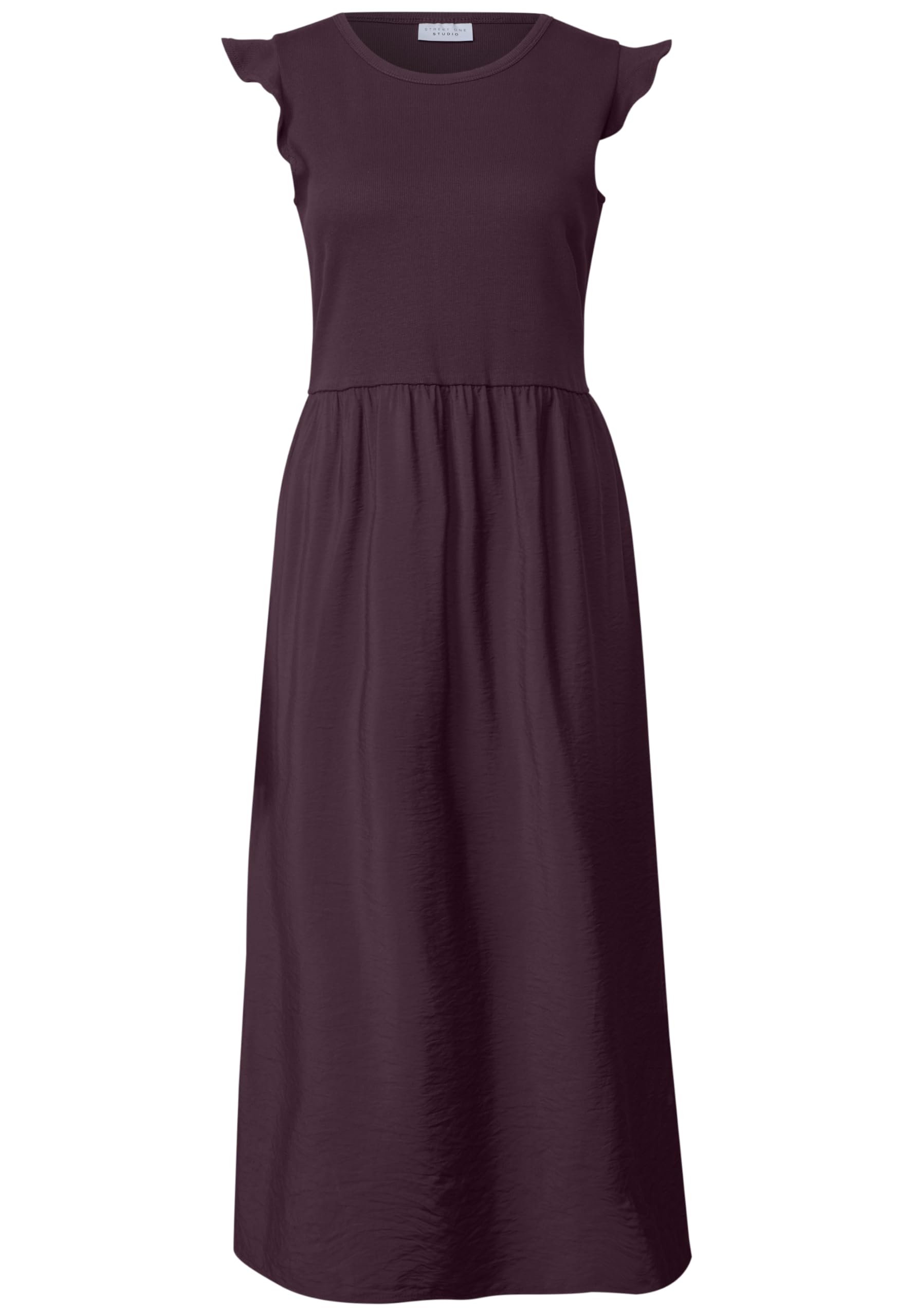 Street One Studio Midikleid im Strukturmix mit Rundhals
