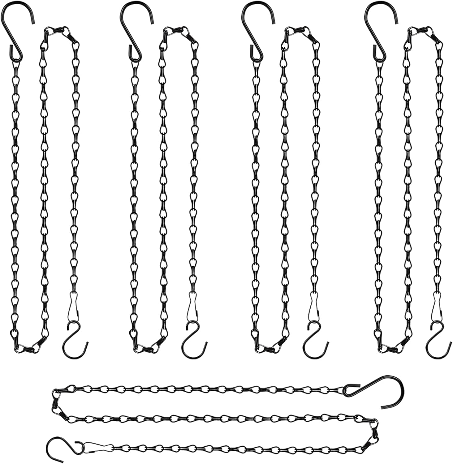 Tim Tim Agro Hanging Chains for Planters Bird Feeders, 5 Pack 35 Inches Black Hanging Baskets Chain Sets for Outdoor/Indoor Lanterns Billboards Chalkboards Wind Chimes and Decorative (B0BNHBDVTC) Amazon Price History, Amazon Price Tracker