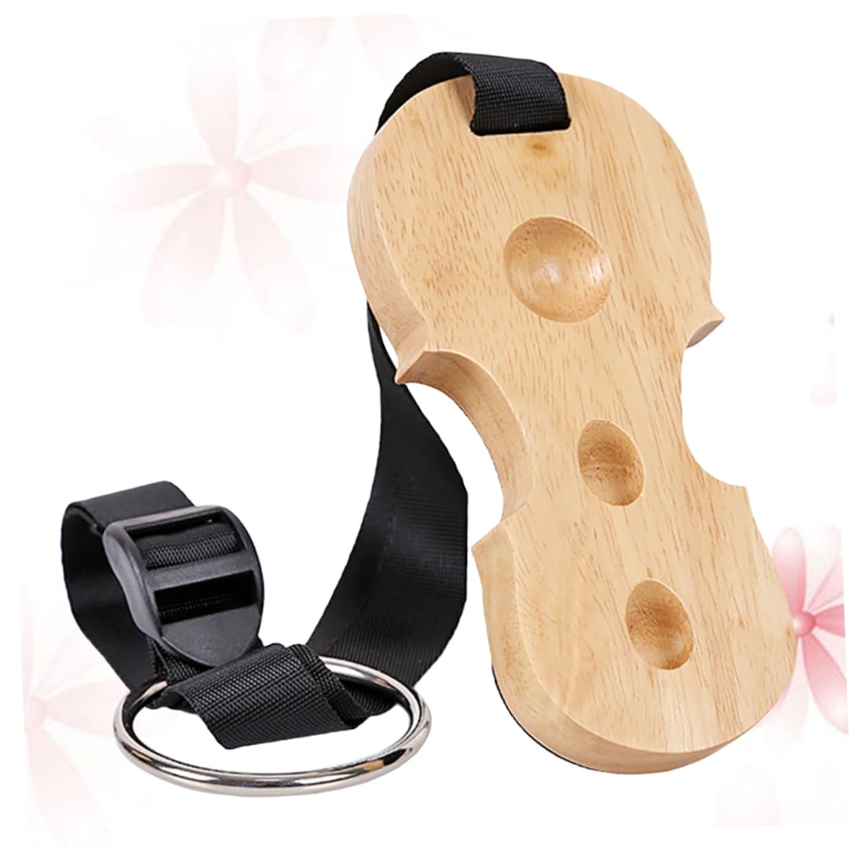 Totority 3holes Wooden End-pin Stopper Non-skid Spike Holder for Floor Burlywood End Pin Rest Enhanced Friction