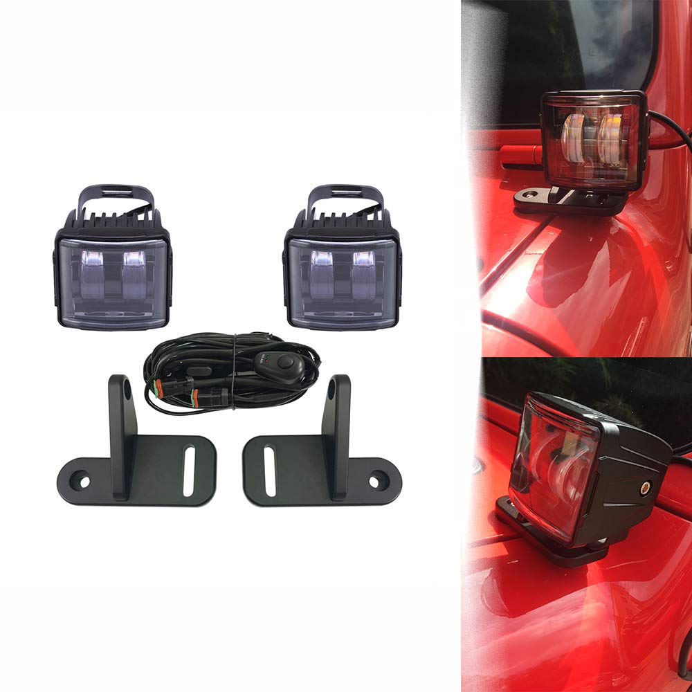 30W Off Road Led Light Bar with Wire and Bracket for Wrangler JL,2 Years Warranty