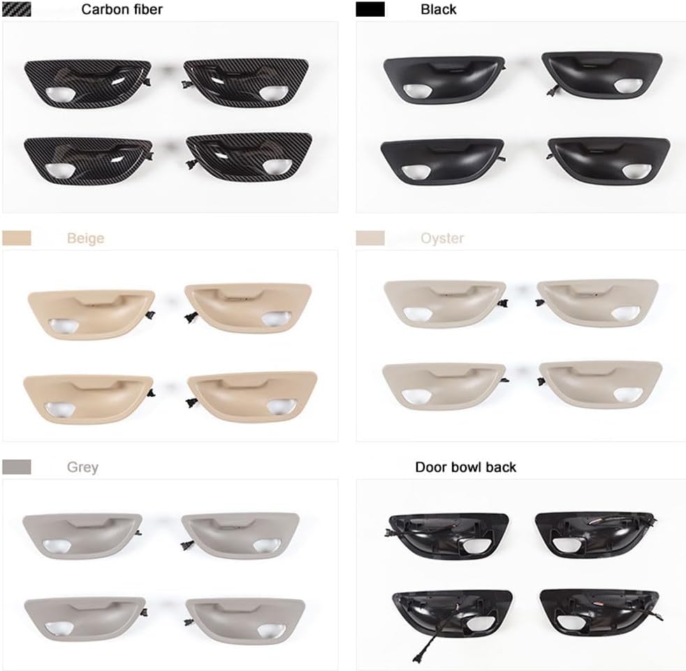 Car Interior Decorative Led Ambient Door Light Stripes Atmosphere Light with CIC/NBT 9 Colors Compatible with BMW 5 Series F10/F11/F18 2010-2017 (Carbon Fiber, CIC)