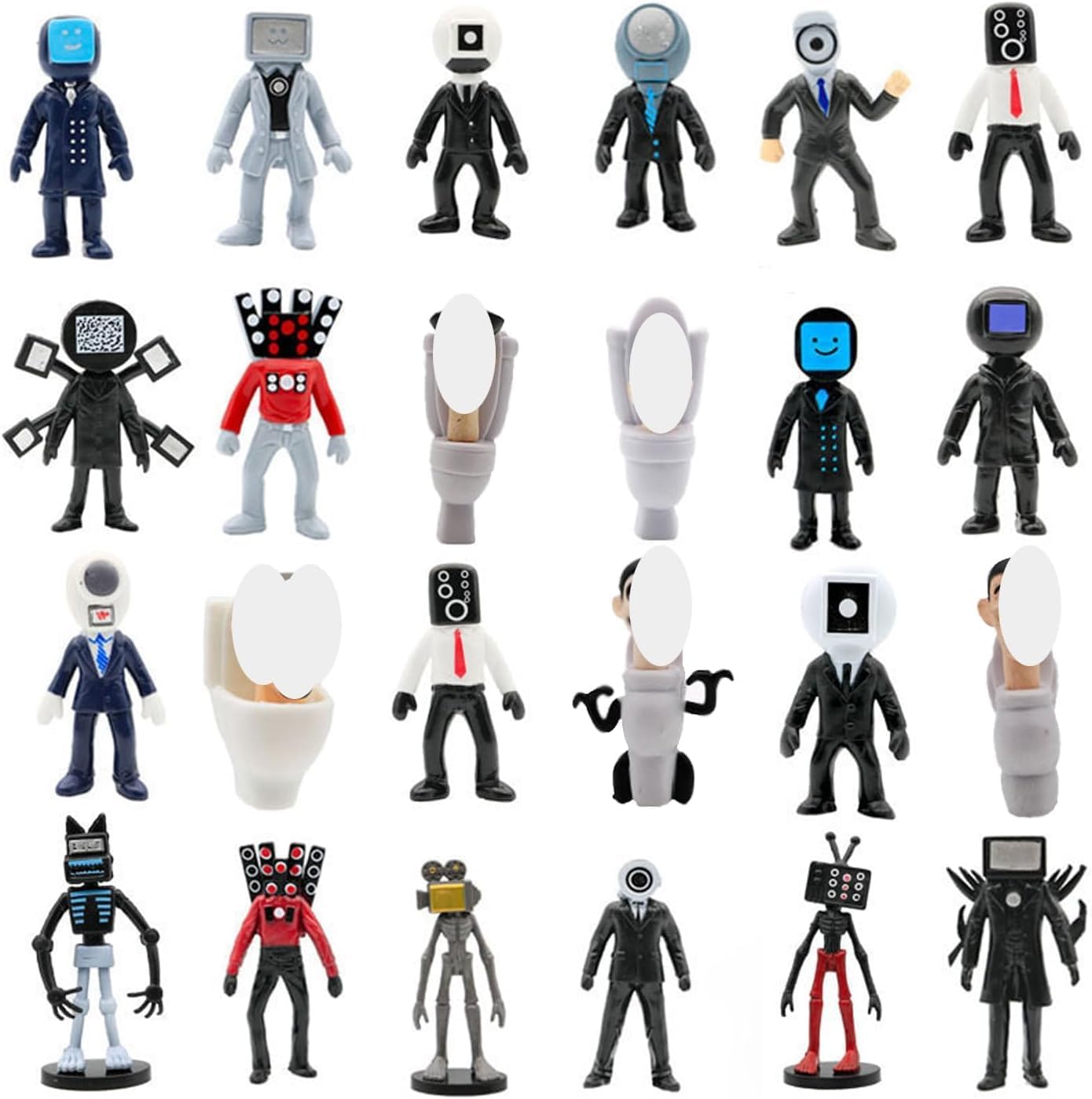 24Pcs Skibidi -ToiletAction Figures Set, Cameraman Speakerman Action Figrue, Horror Cartoon Movies Character Figure for Birthday Party Cake Topper and Parties Decorations 24Pcs Skibidi -ToiletAction Figures Set, Cameraman Speakerman Action Figrue, Horror Cartoon Movies Character Figure for Birthday Party Cake Topper and Parties Decorations