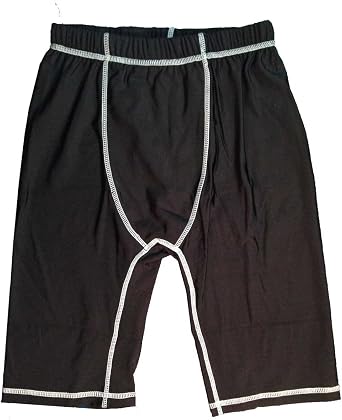 Black Rash Guard Shorts with Drawstring Waist