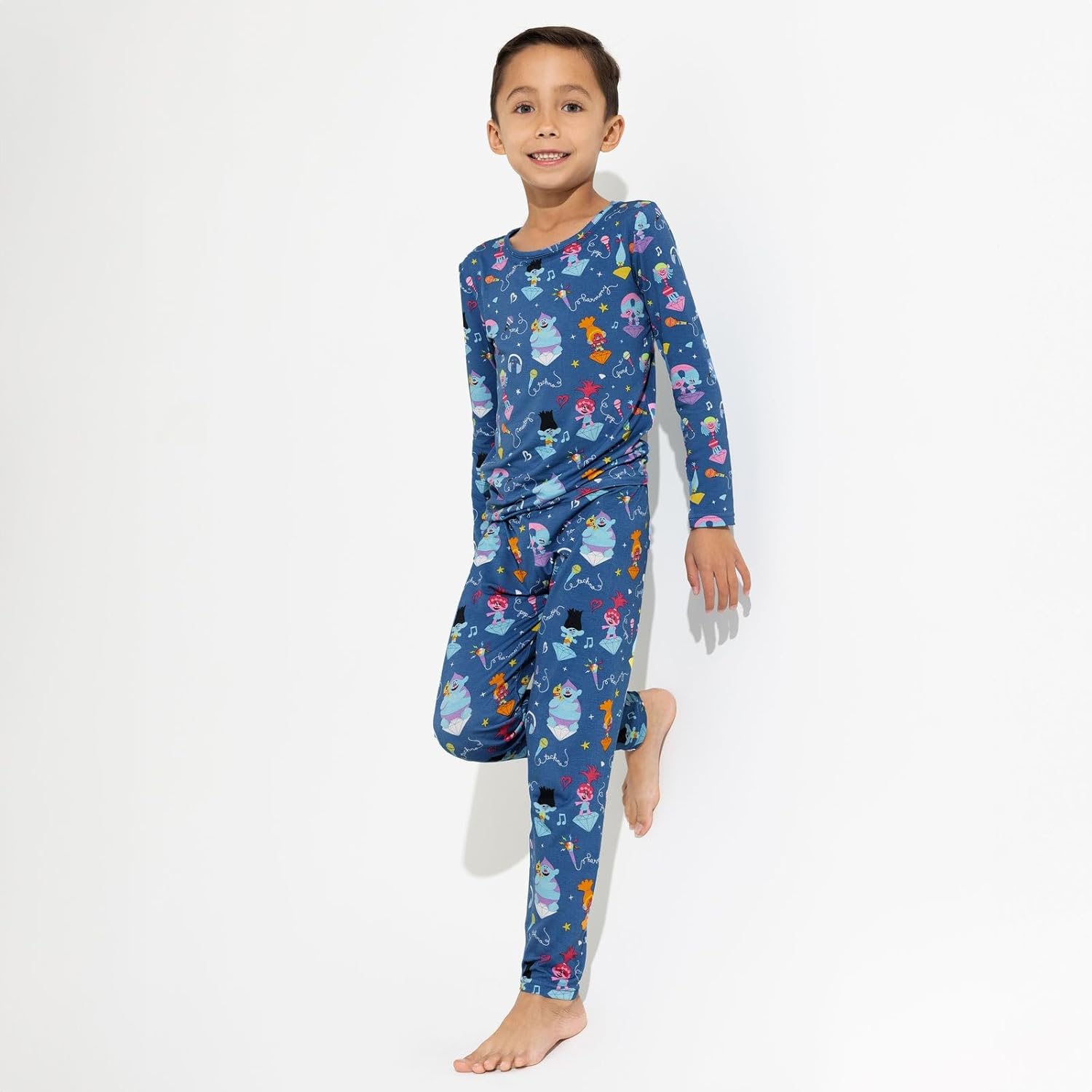 Bellabu Bear Casper Rayon from Bamboo Two-Piece Pajamas for Boys & Girls