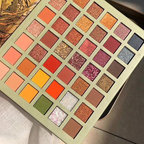 Gootrades 42 Colors Eyeshadow Palette,Matte Shimmer Glitter Pigmented Powder Shades Makeup Palette , Long Lasting Waterproof Gift Set Makeup Set