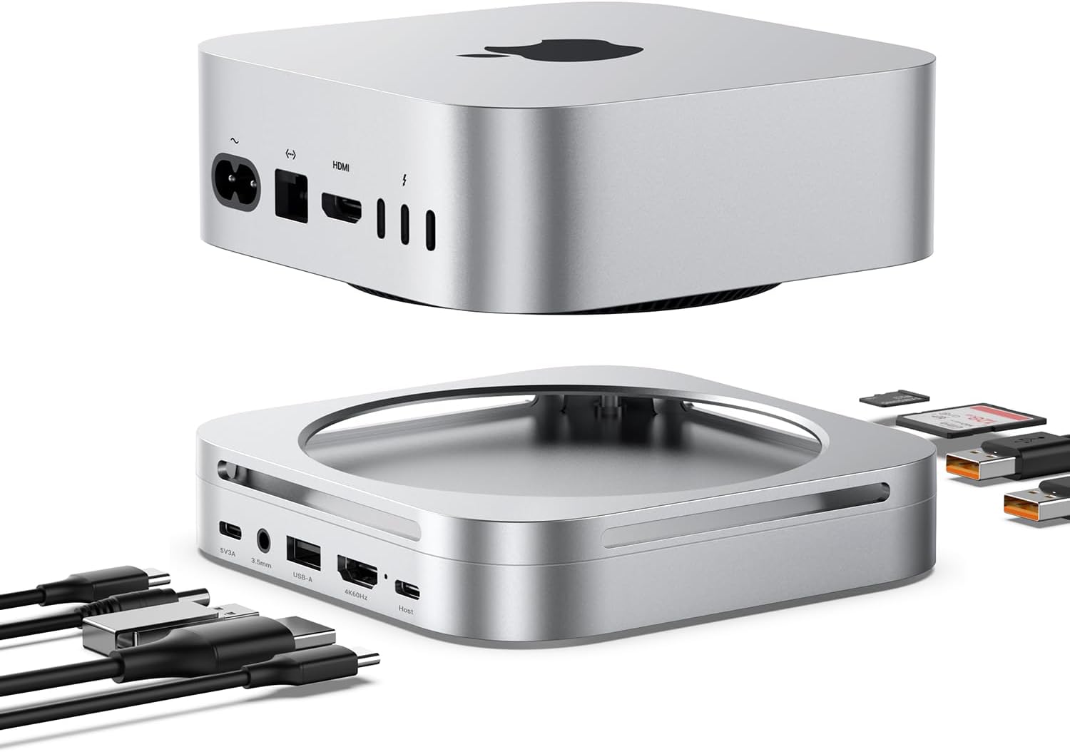 Amazon.com: Mac mini M4 Dock & Hub with 8TB NVMe SSD Enclosure, 4K