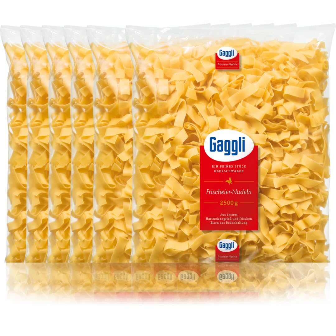 Gaggli Bandnudeln breit pasta nudeln 2500 gramm x 6 Stück