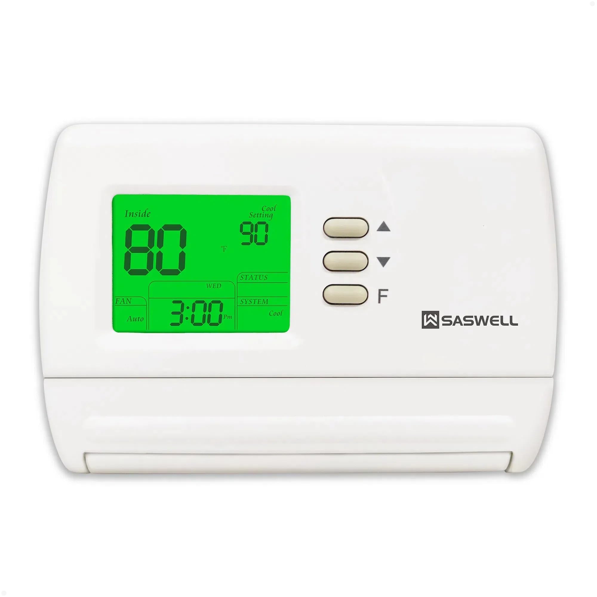 SAS Non-Programmable Thermostat 1H/1C, Digital Thermostat for