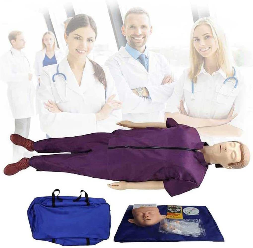 Modèle De Corps Humain Complet d'urgence Médicale Mannequin De Formation De Réanimation Premiers Soins Compressions Thoraciques Simulateur Formation À La Respiration Artificielle Éducatif