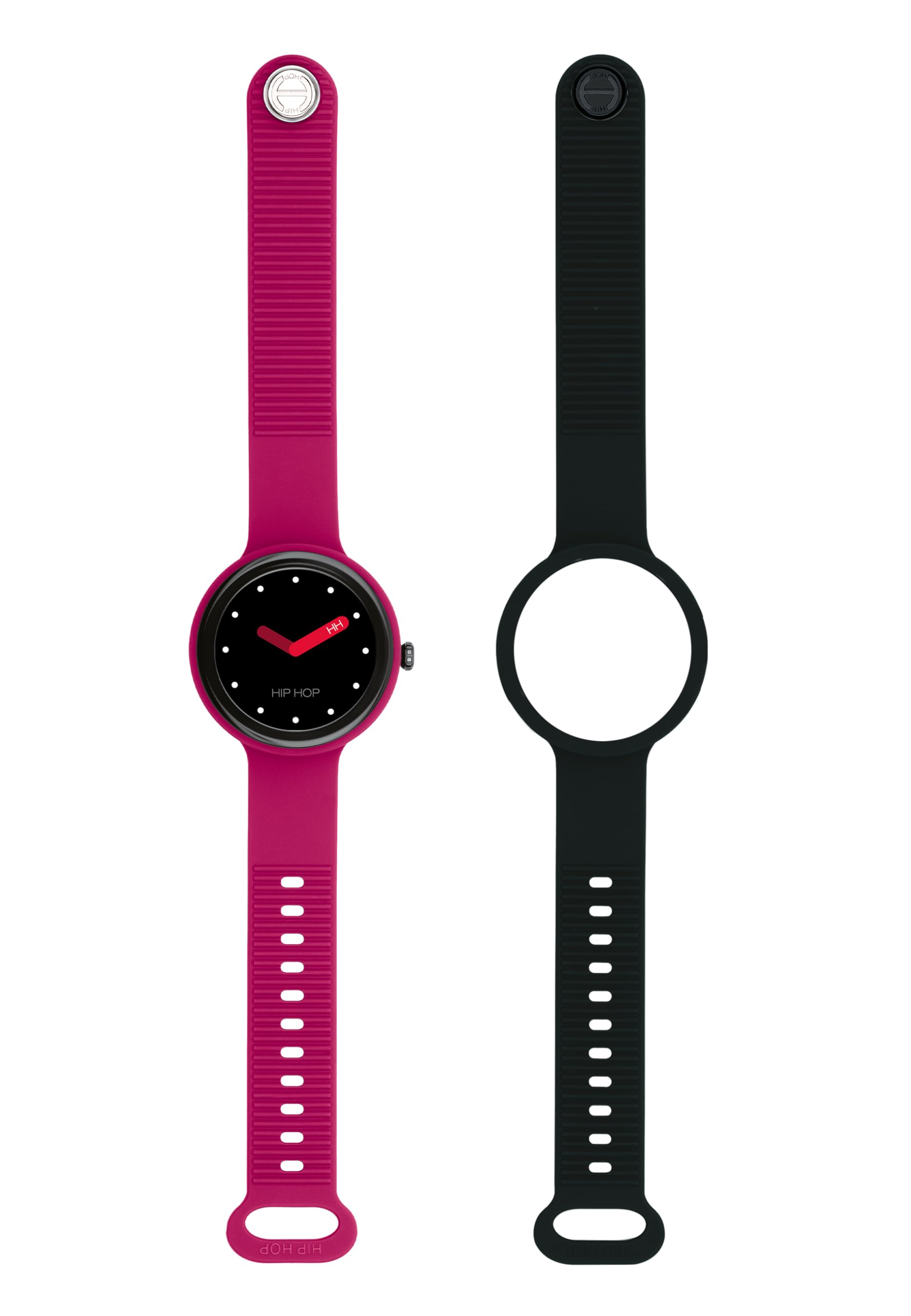 HIP HOP Hero.NEXT Cinturino Smartwatch In Silicone 41 Mm - Collezione Hero.NEXT, Rosso Ciliegia, Chiusura .DOT In Acciaio