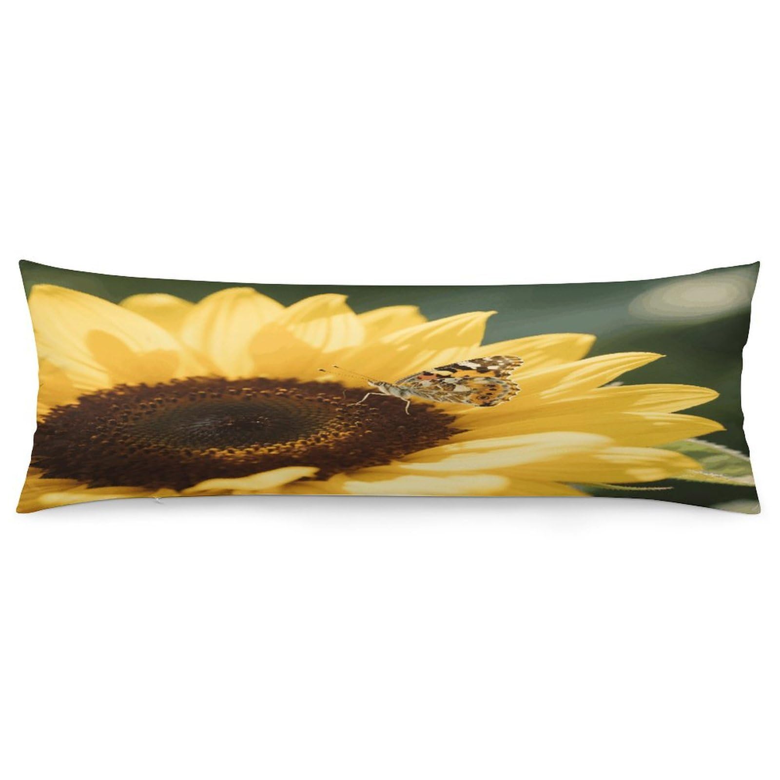 VstaDank Sunflower Pillow Cover Decorative Lumbar Pillow Cover 19x53 Inch Long Body Pillows Case Soft Luxury Decorative Throw Pillowcase for Couch Sofa Bedroom Car Decor Pillowcover