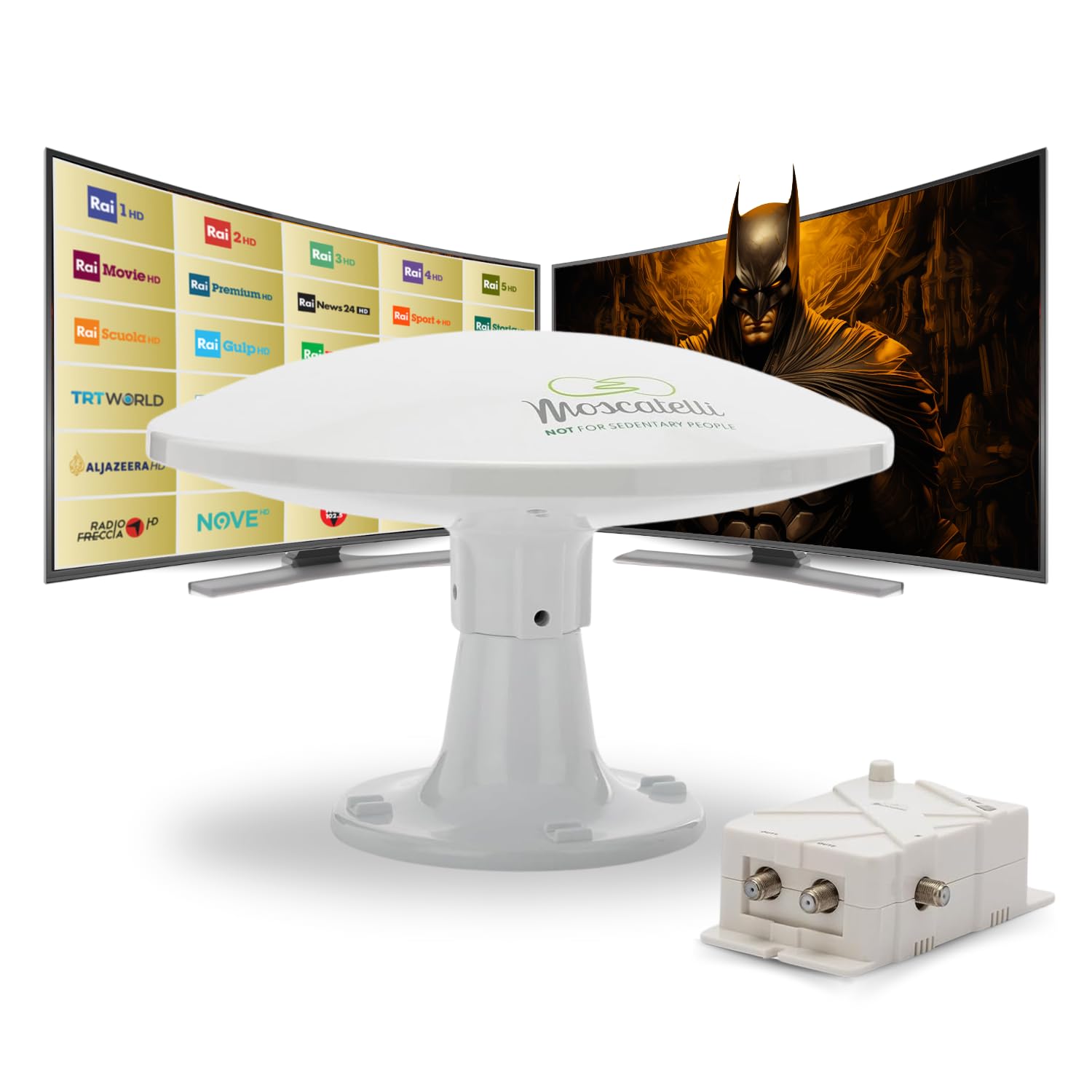 antenna tv camper omnidirezionale integrata 4g filtro cavi amplificatore