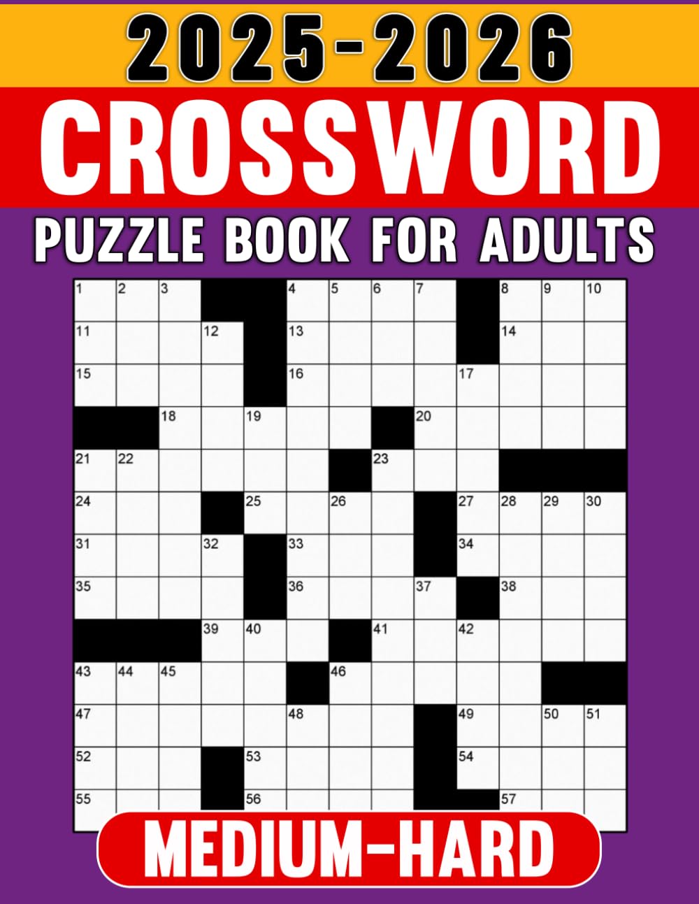 2025-2026 Crossword Puzzle Book For Adults: Fun and Stimulating Crossword Puzzles to Enjoy Anytime