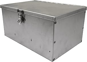 Ama Tool Box: Empty Sheet Metal Tool Box, Folded and Welded, Dimensions 300 x 200 x 150 mm