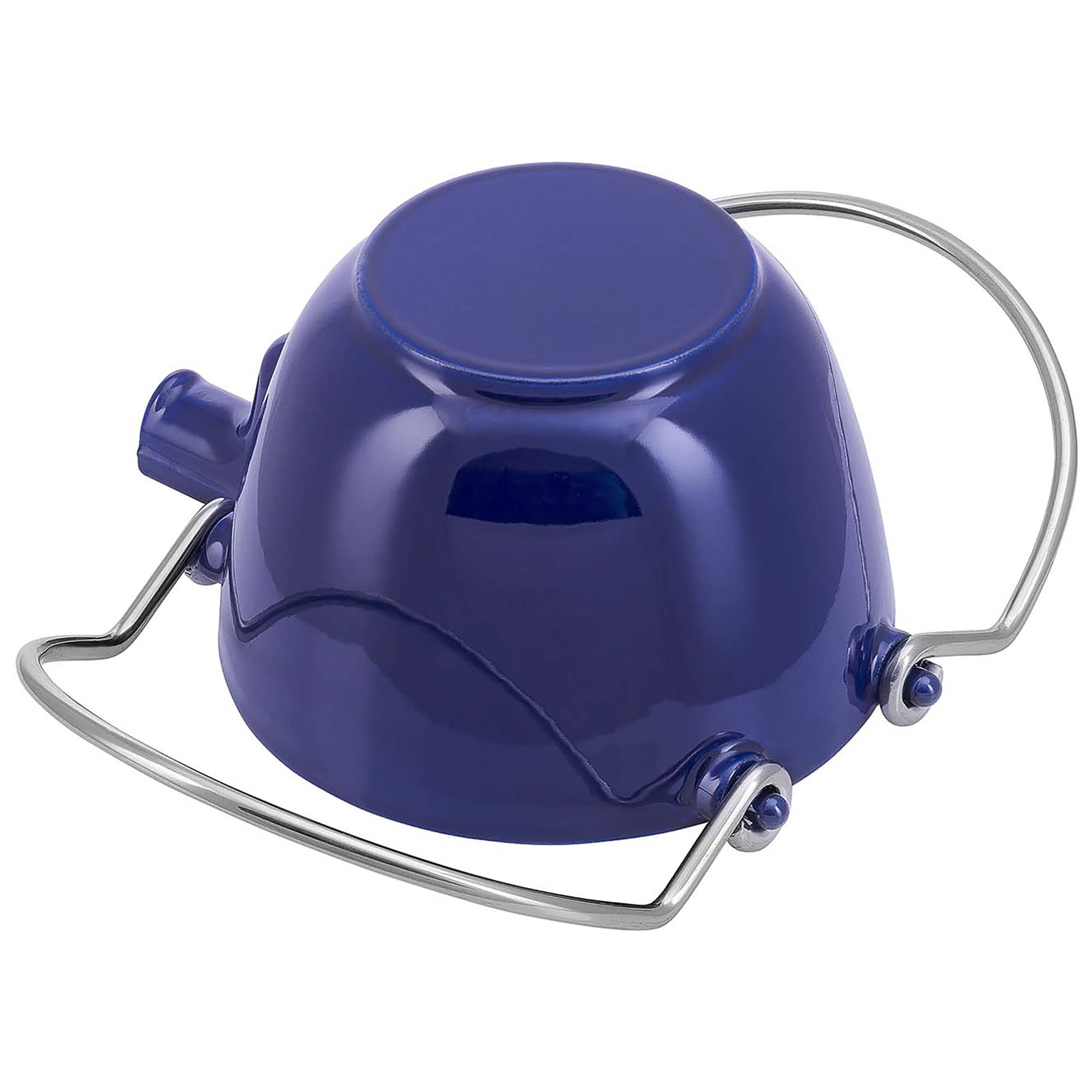 Amazon.com: Staub Cast Iron 1-qt Round Tea Kettle - Dark Blue