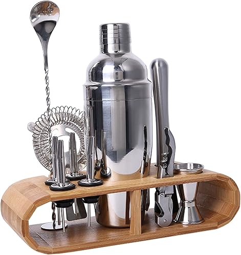 Miniatura 6 de Coctelera de 12 piezas, juego de coctelera de acero inoxidable, kit de barman profesional, herramientas de barman para bares, hogares, fiestas barman