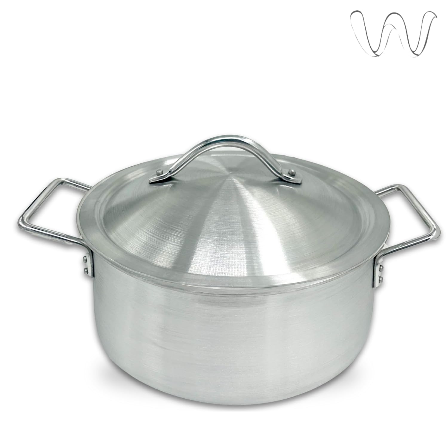 Cooking Pot with Lid | Aluminum Handi For Biryani 5 Litre| Cooking Pan For Induction Cookware | Kitchen Patila/Bhagona/Biryani Pot |Casserole Handi Set With Lid Sauce/Stock Pot For Serving