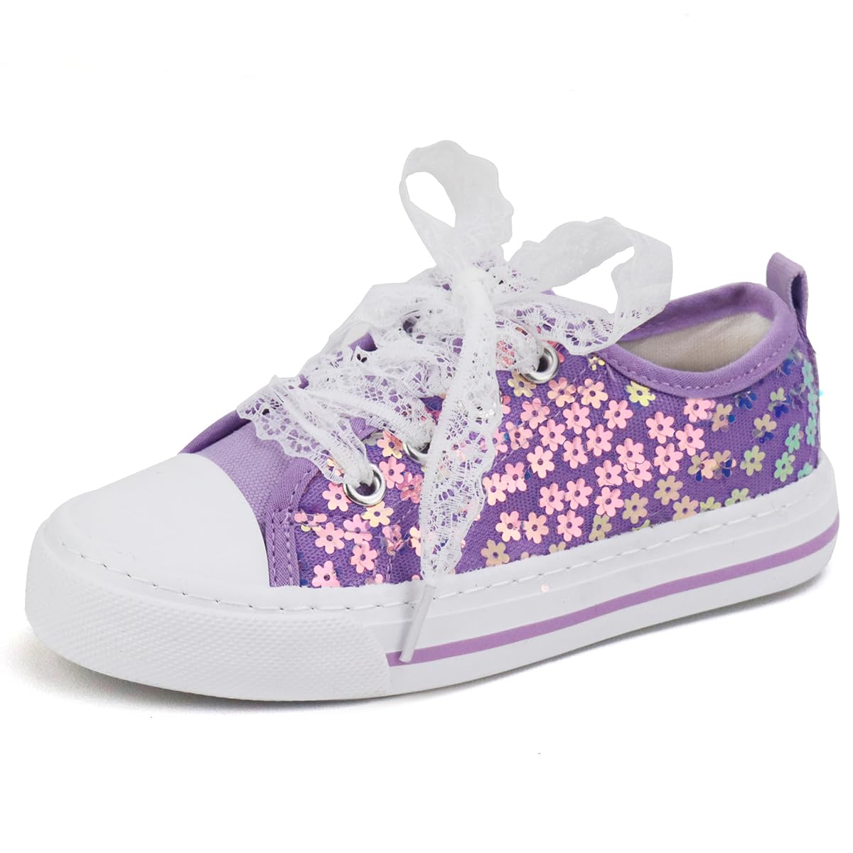 toandontoddler kids sneakers sparkle fashion glitter sequins canvas shoes
