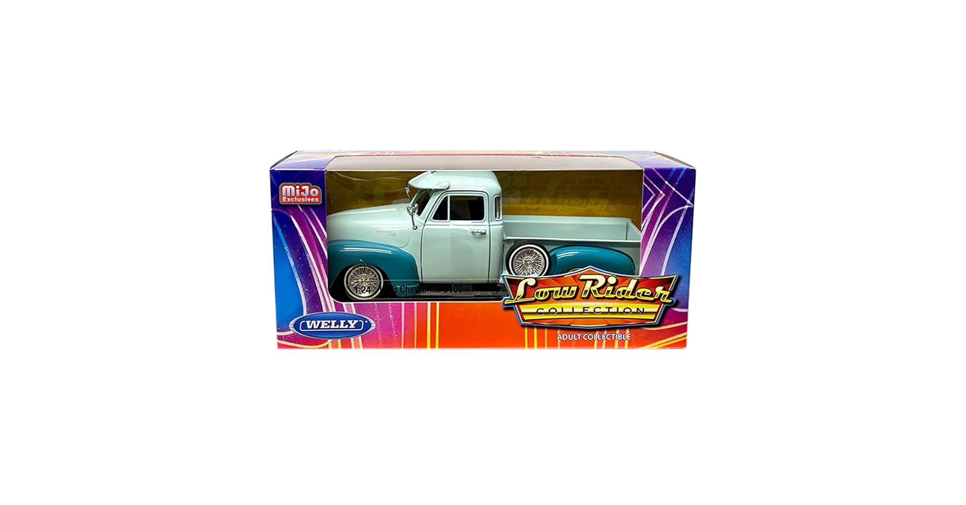 ☆HM Lowrider Transport 　　　　　　　　　　　【1点限定】 1953 Chevy 3100 Pickup Truck Lowrider Light Green and Teal
