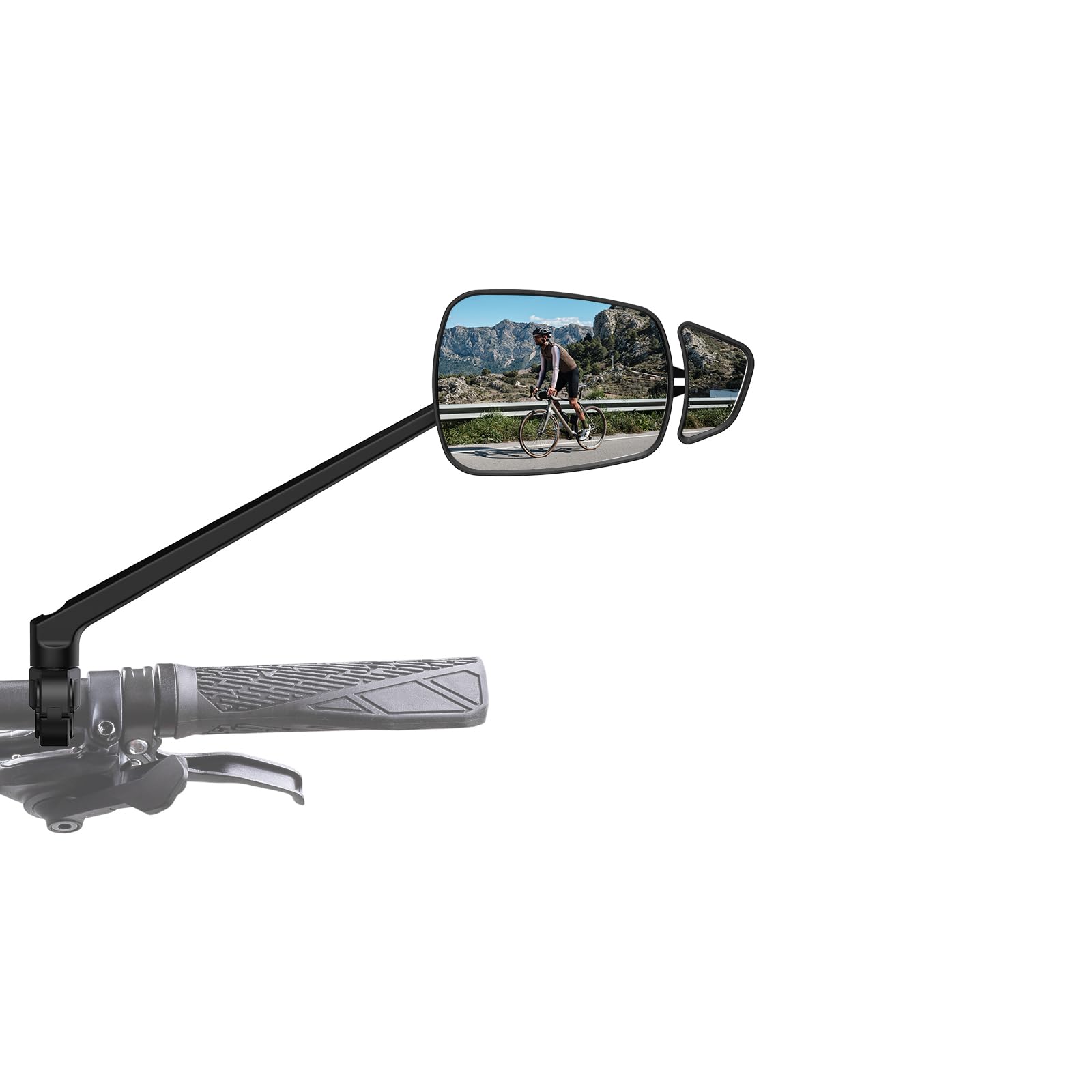 AEYINO Dual-Lens Bike Handlebar Mirror - 360° Anti-Glare HD