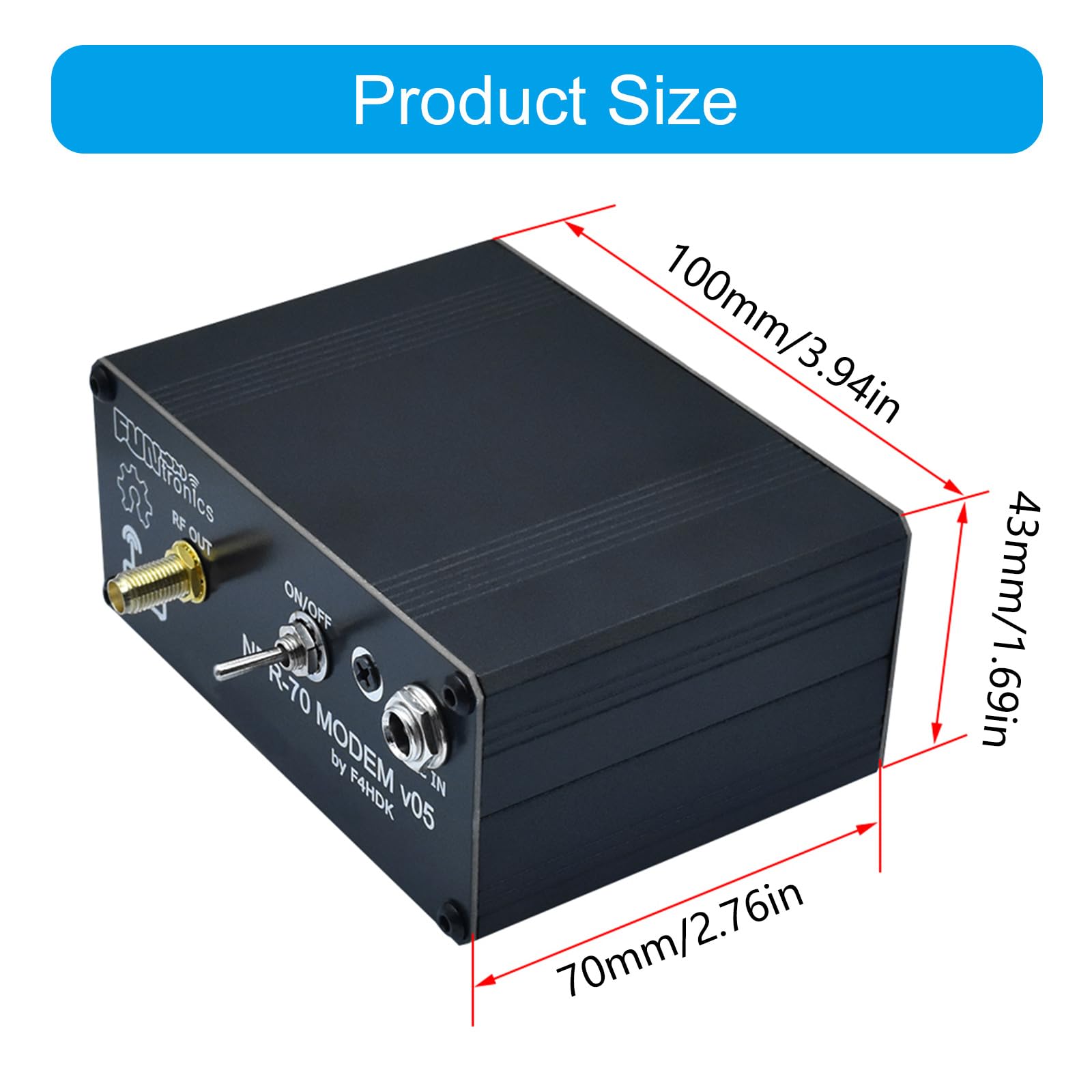 Componente del ricetrasmettitore con velocità dati veloce di 65 kb/s, ricetrasmettitore integrato per applicazioni radio Greenhorn. Conforme alle normative legali per radio maiale