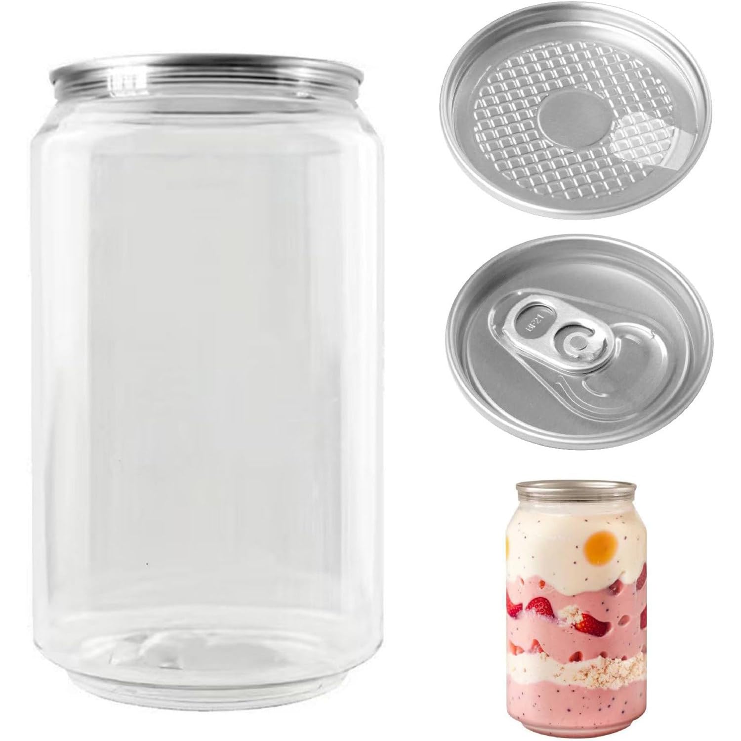 YNIYUJKL Plastic Juice Bottles With Aluminum Caps, Leakproof Beverage Containers For Smoothies And Milk, Pack Of 200, 330Ml Capacity,200pcs