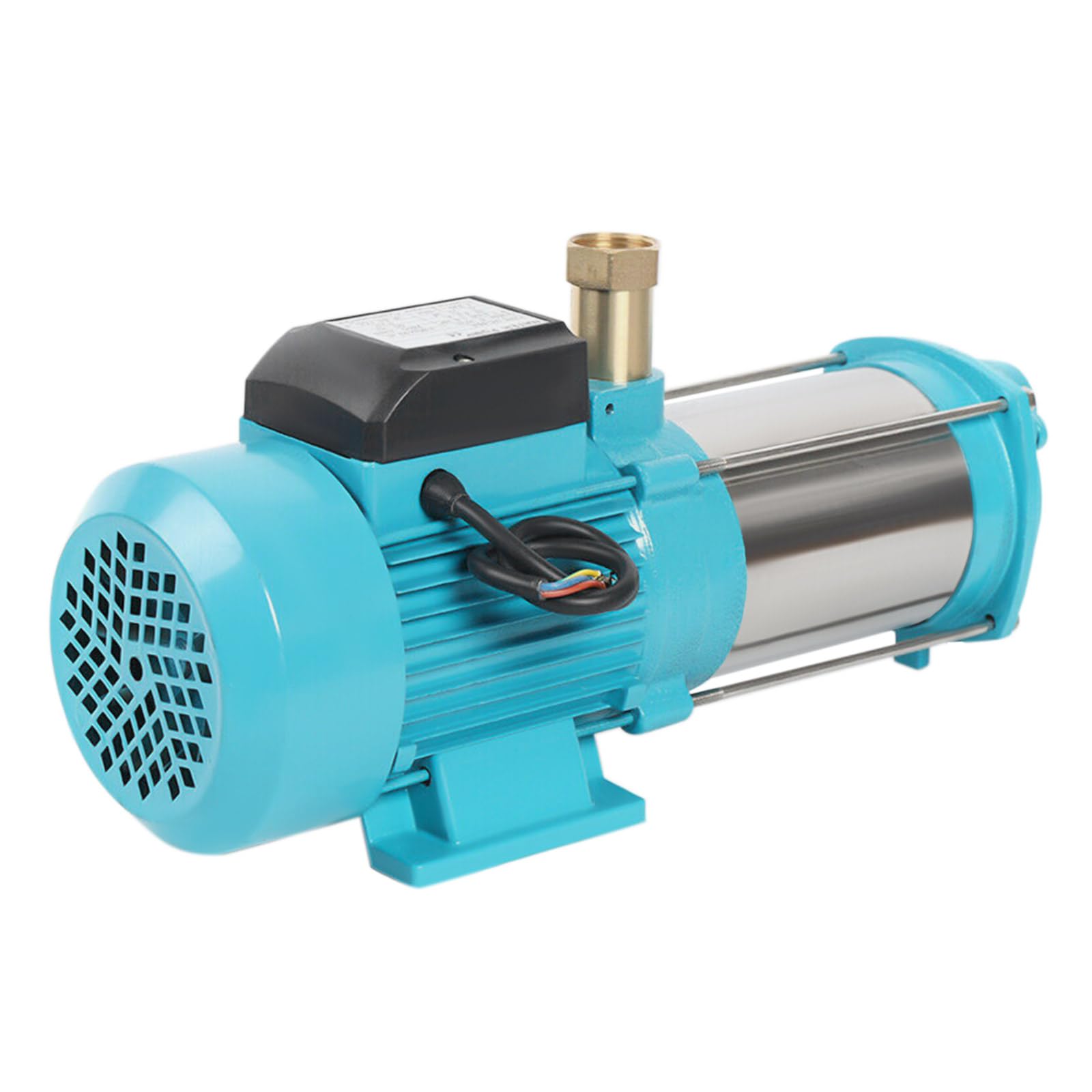 Bomba centrífuga de alto rendimiento de 1300 W para el jardín con función de autoaspiración, eje de acero inoxidable, caudal de 4000 l/h y interruptor de protección térmica del motor