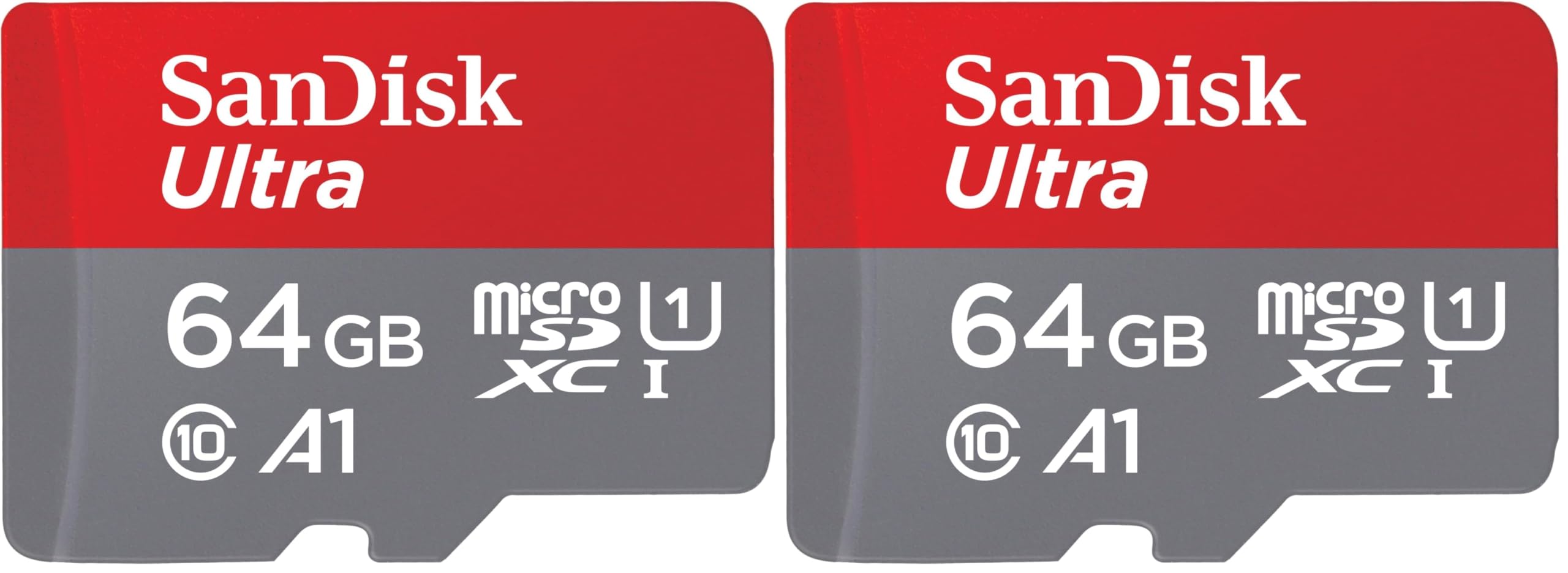SanDisk 128GB Ultra microSDXC card + SD adapter up to 140 MB/s with A1 App Performance UHS-I Class 10 U1 - Twin Pack - 4