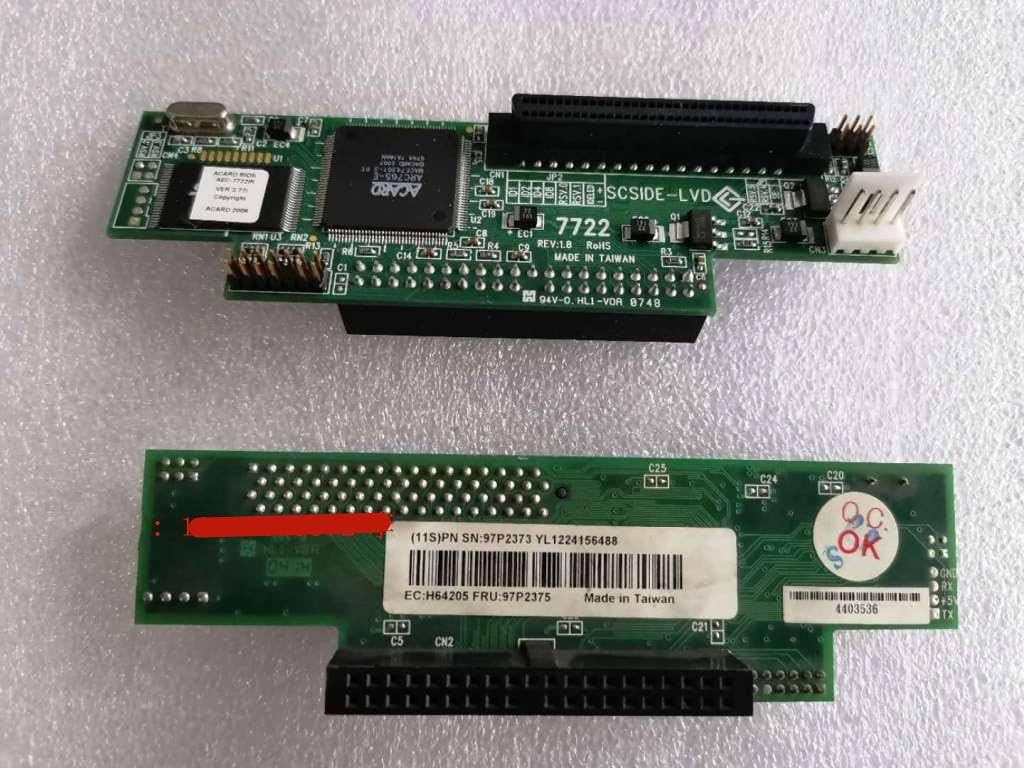 IDE to SCSI Interface Card AEC-7722 VER 1.67A 7722 rev 1.6