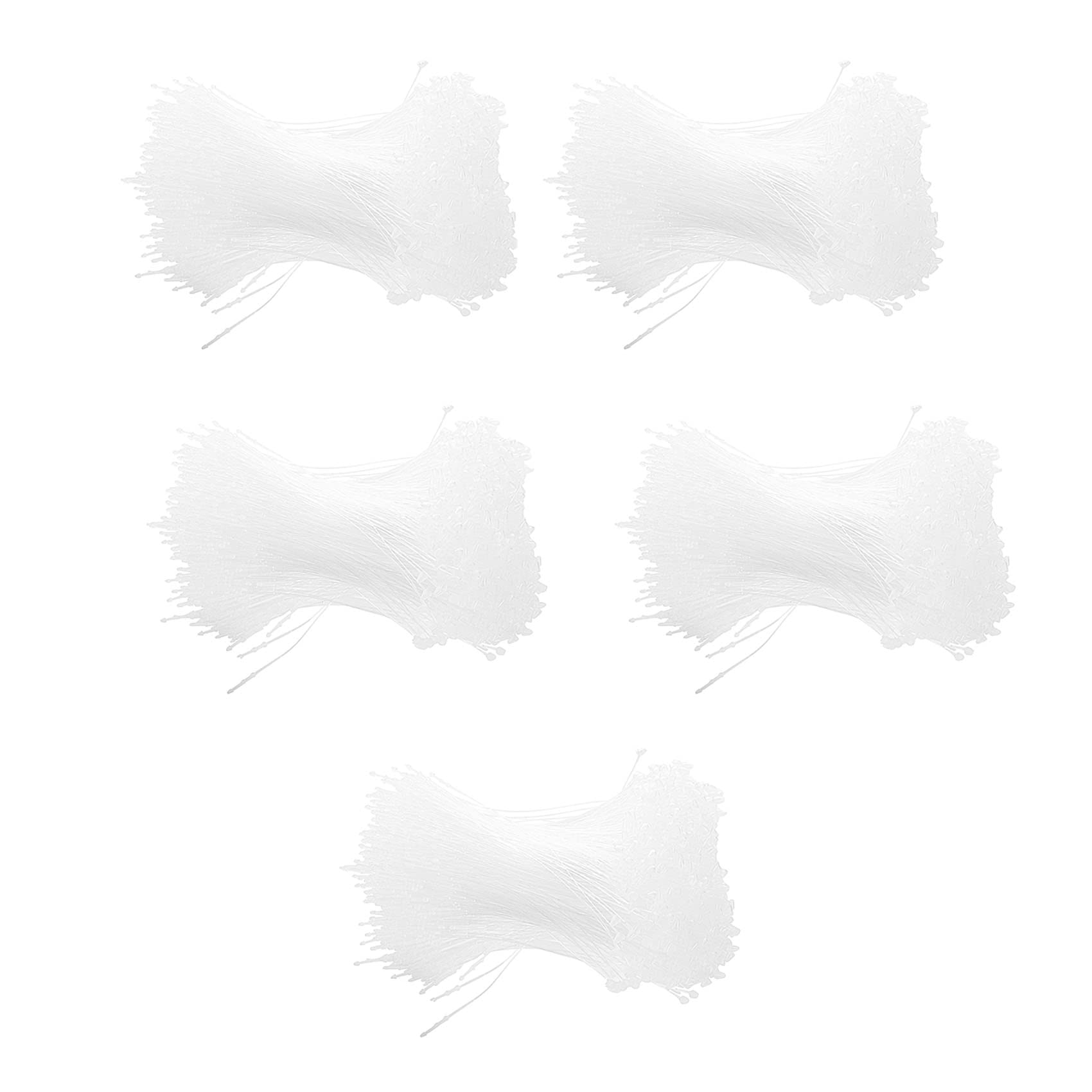 Jnchdghwa White Plastic Snap Lock Pins Security Loop Tag Fasteners 4000Pcs