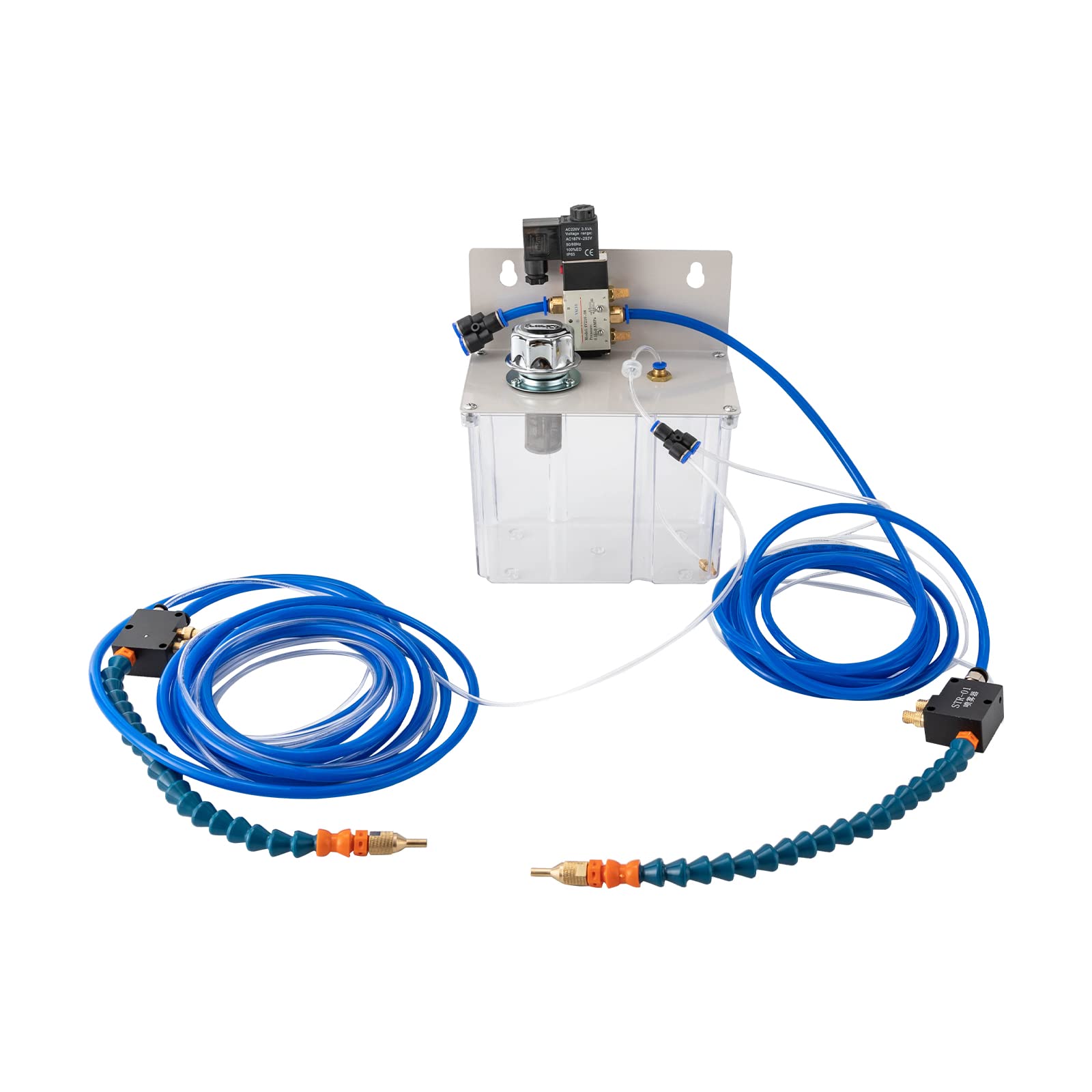 CNC Kühlmittel Sprühsystem, 220V 3L Tank 4m Schlauch Nebel Kühlsystem für Drehmaschine und Bohrmaschine