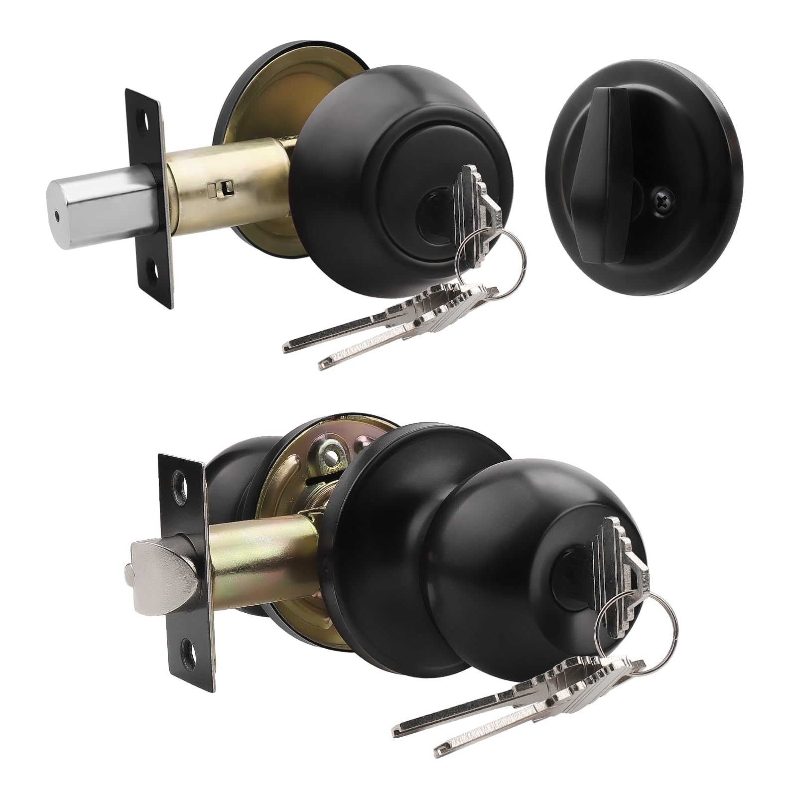 Stainless Steel Door Knobs - Keyed Alike Locks -18