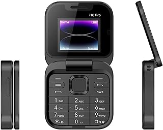 MJDHS teléfono móvil básico de Bolsillo con 2 Ranuras para Tarjetas sim, Pantalla pequeña de 2.4 Pulgadas, pequeño teléfono Plegable, fácil de Usar(Color:Negro)
