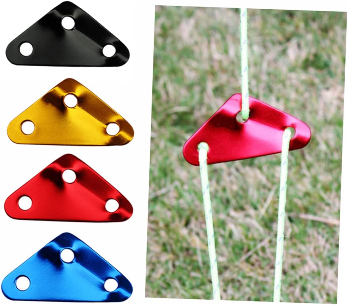 12Pcs Aluminum Alloy Camping Rope Adjusters Durable Tent Buckle Fasteners for Outdoor Activities and Resistant for Hiking and Backpacking Black