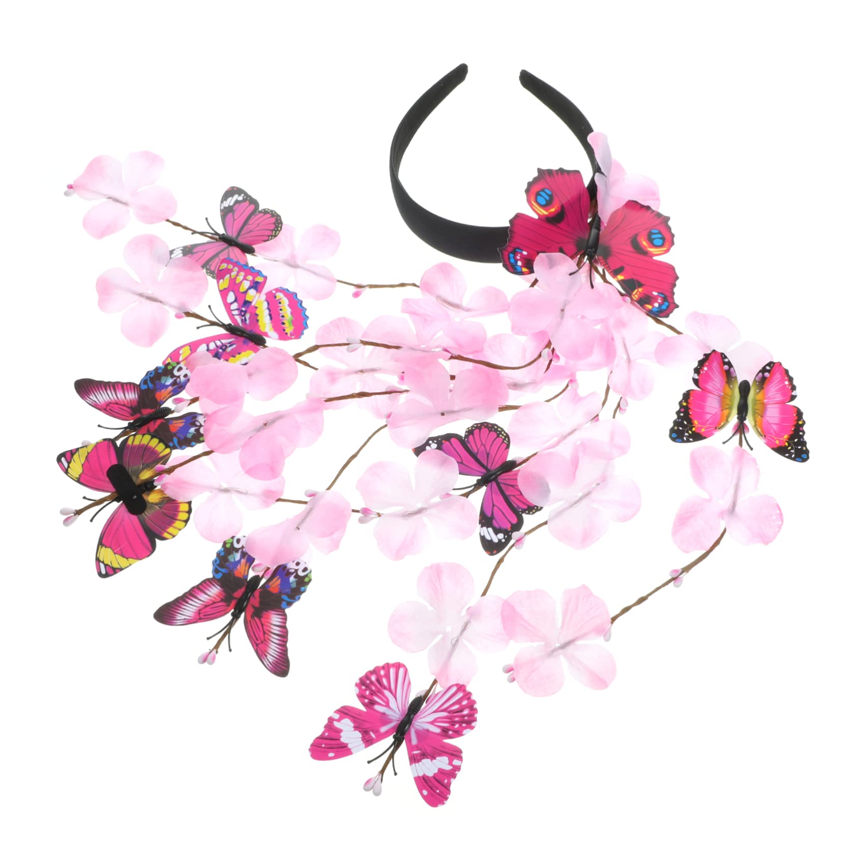 MAGICLULU 4 Pz per a farfalla light lux fascinator a farfalla cerchio per a farfalla cerchietti bambina decorativa copricapo a farfalla passerella trucco