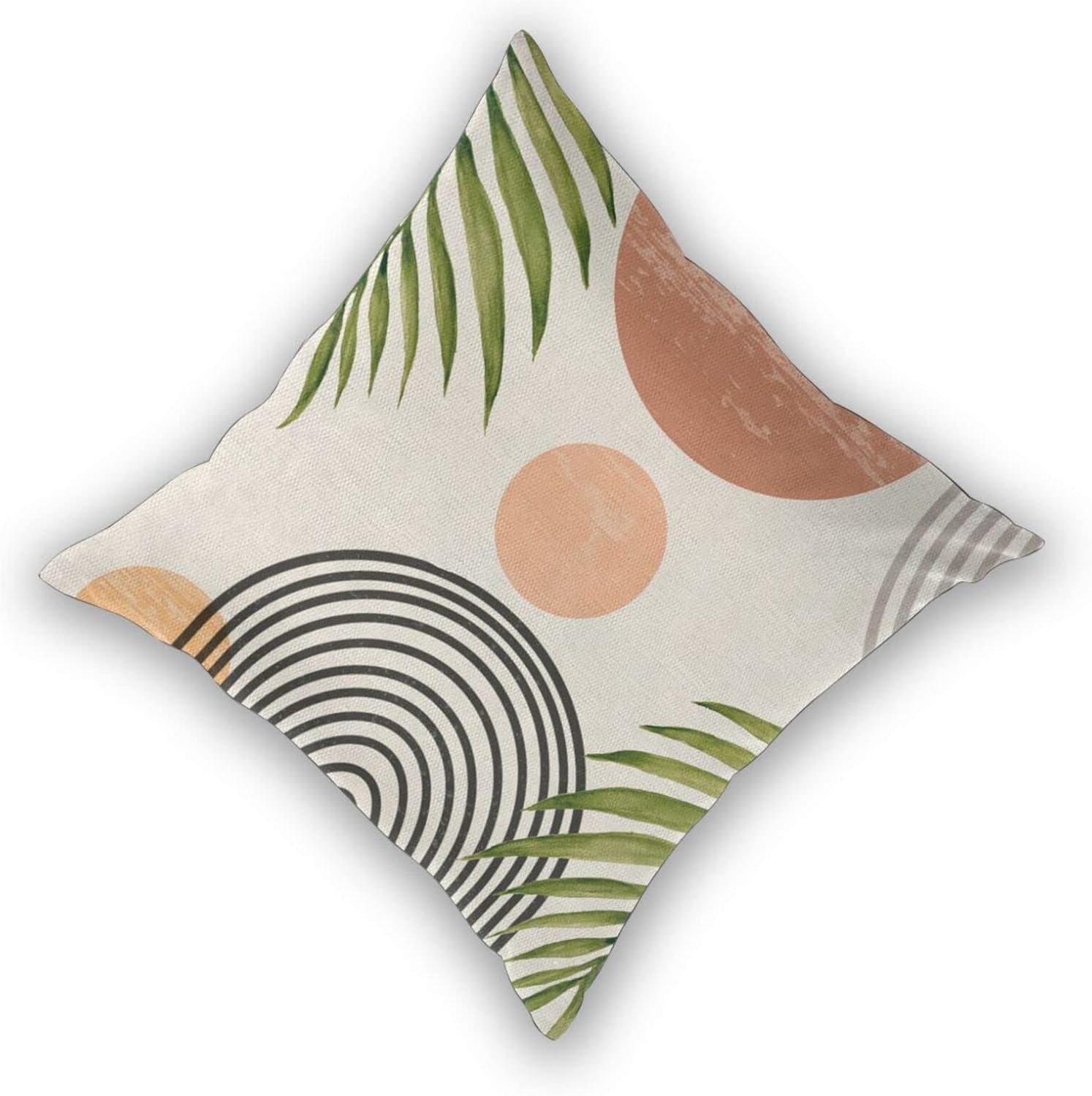 Boho Pillow Covers 18x18 Set of 2, Mid Century Modern Throw Pillow Covers Summer Outdoor Abstact Sunset Decor Cushion Case for Bed Couch Sofa Home Decorative - Image 2