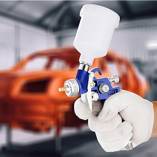 Miniatura 5 de Mini pistolas de pulverización HVLP de uso general Detalle de coche de reparación de manchas con boquilla de 0.039 in 125CC