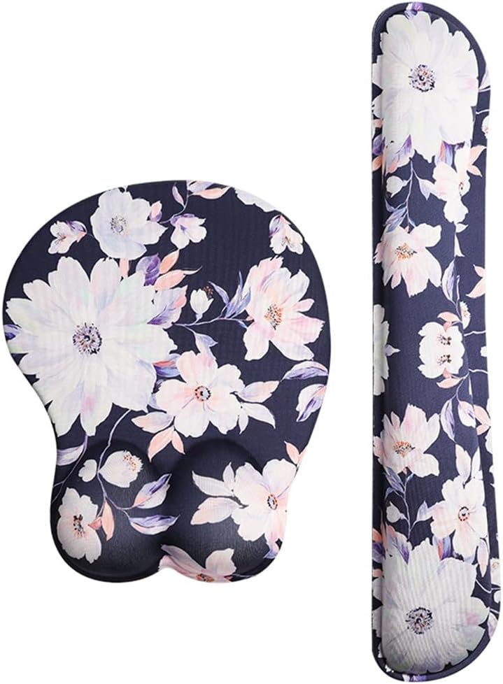 3D Gel Wrist Rest Mouse Pad with Non-Slip Base Wrist Rest Pad Ergonomic Office Gaming Keyboard Mouse Pad Wrist Rest