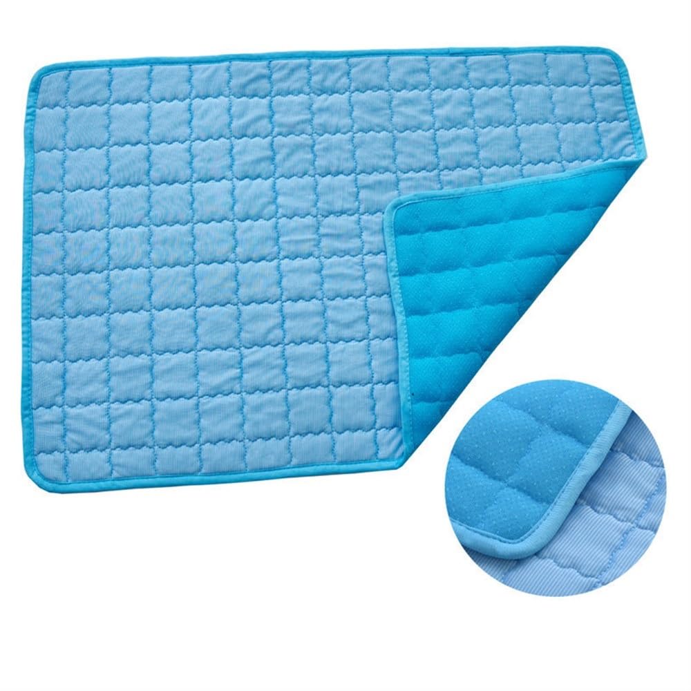 Mimoqk Kühlmatte Für Hunde - Atmungsaktive Bettmatte Rund, Rutschfest Für Sommer