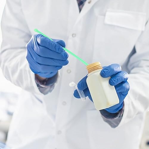 Miniatura 9 de ULTECHNOVO 100PCS plástico laboratorio cuchara mini laboratorio mezcla espátulas (verde)