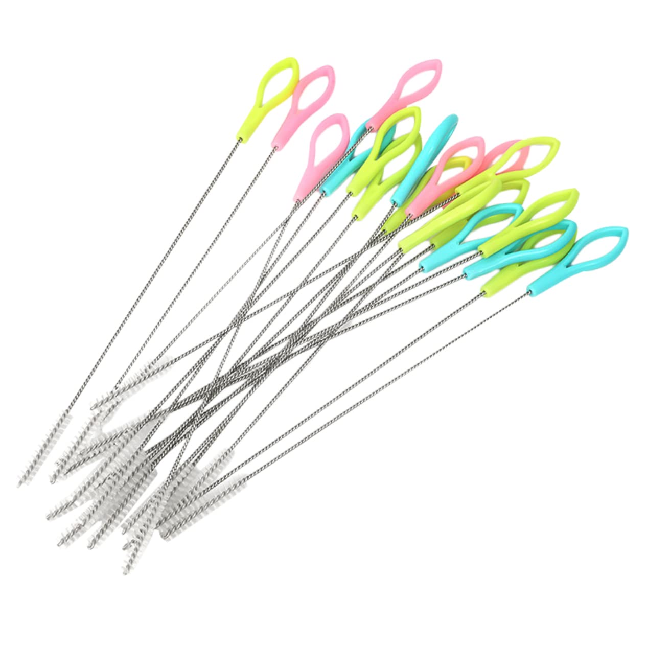 3 Sätze Trinkhalm Bürste Nylon Reinigungsbürste Für Flaschen Für Schmale Flaschenhälse Geeignet Für Edelstahl Zufällige Farbe 50 Stück * 3