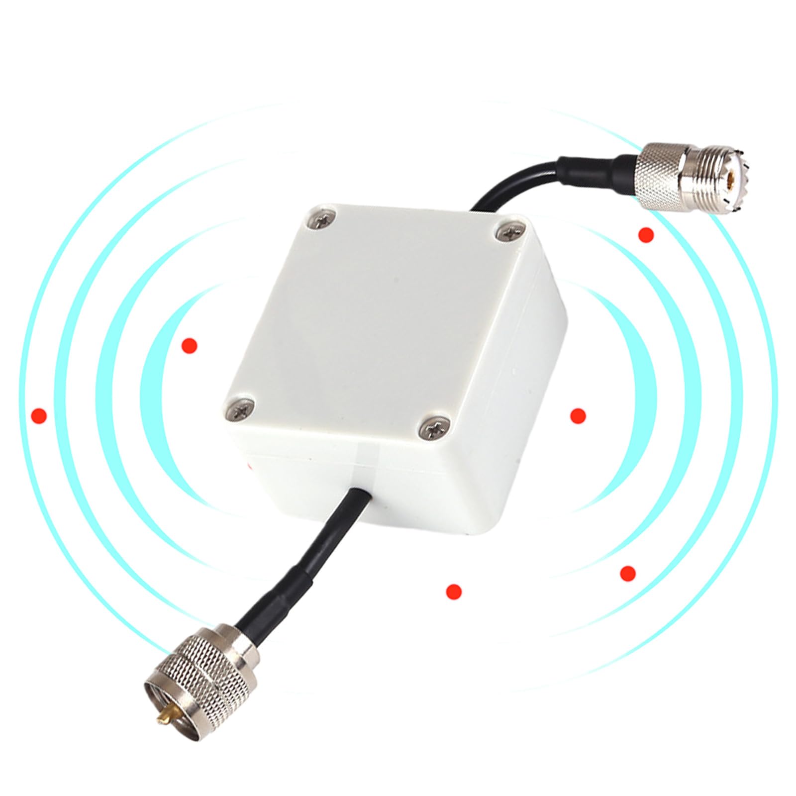 EM25 Dławik krótkofalowy Balun 1,8-30 MHz RF filtr szumów ze złączem PL-259 do SO-239 do tłumienia zakłóceń radiowych Ham